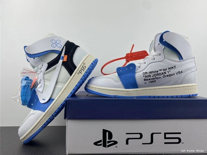 1st Kicks x Air 1 SunProtective Jordan 3583 OFF-WHITE AQ0818- 1025